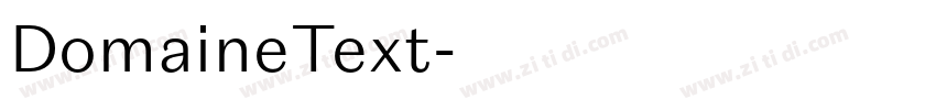 DomaineText字体转换 DomaineText字体转换