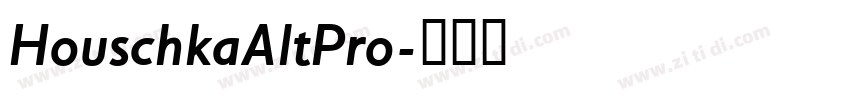 HouschkaAltPro字体转换