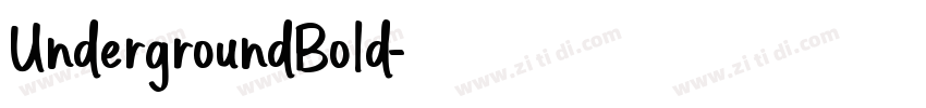 UndergroundBold字体转换