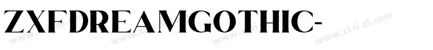ZXFDreamGothic字体转换