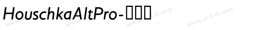 HouschkaAltPro字体转换