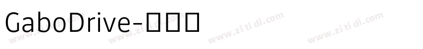 GaboDrive字体转换