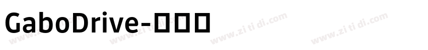 GaboDrive字体转换