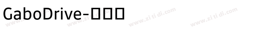 GaboDrive字体转换