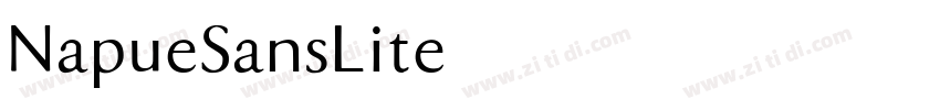 NapueSansLite字体转换 NapueSansLite字体转换