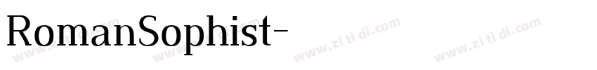 RomanSophist字体转换