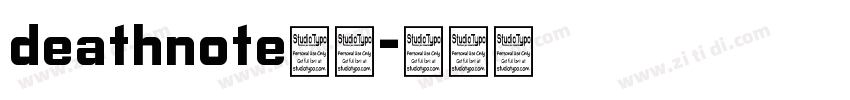deathnote小写字体转换