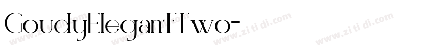 GoudyElegantTwo字体转换