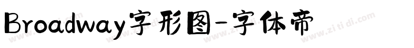 Broadway字形图字体转换