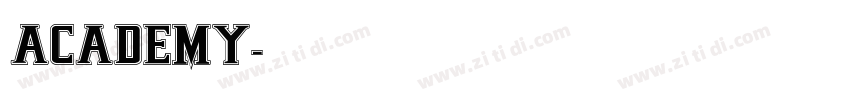 Academy字体转换