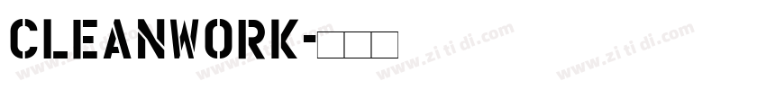 Cleanwork字体转换