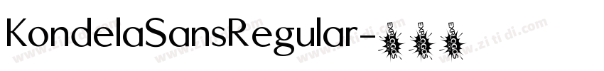 KondelaSansRegular字体转换