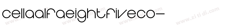 CellaAlfaEightFiveCo字体转换