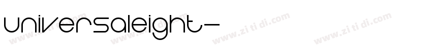 UniversalEight字体转换