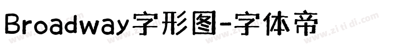 Broadway字形图字体转换