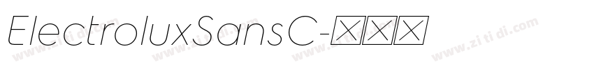 ElectroluxSansC字体转换 ElectroluxSansC字体转换