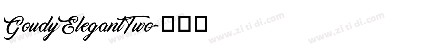 GoudyElegantTwo字体转换