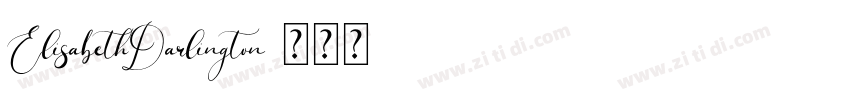 ElisabethDarlington字体转换