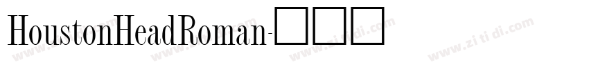 HoustonHeadRoman字体转换