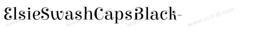 ElsieSwashCapsBlack字体转换 ElsieSwashCapsBlack字体转换