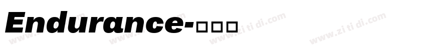 Endurance字体转换