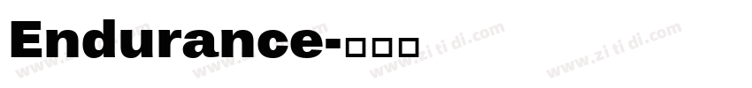 Endurance字体转换