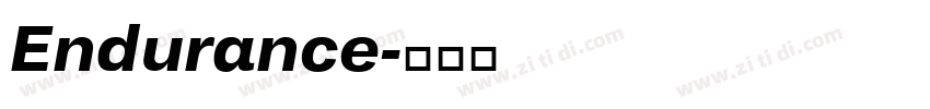 Endurance字体转换