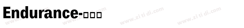 Endurance字体转换
