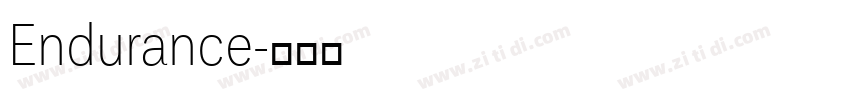 Endurance字体转换