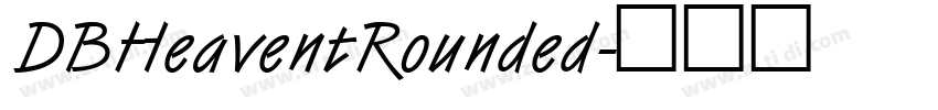 DBHeaventRounded字体转换