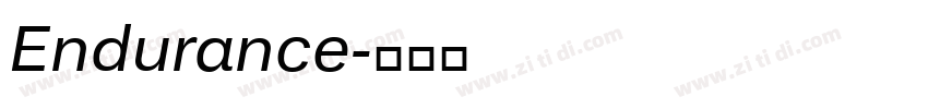 Endurance字体转换