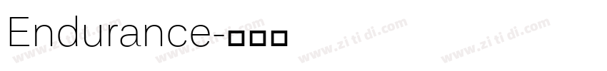 Endurance字体转换