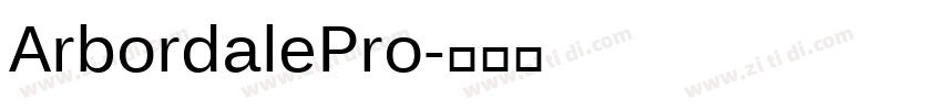 ArbordalePro字体转换
