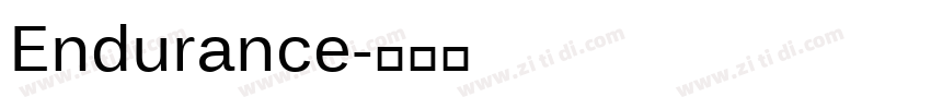 Endurance字体转换