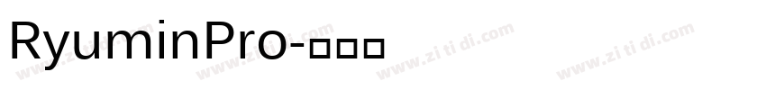 RyuminPro字体转换
