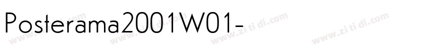 Posterama2001W01字体转换