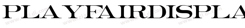 playfairdisplayRoman字体转换