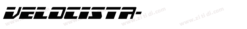 velocista字体转换