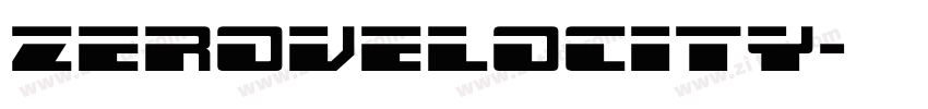 zerovelocity字体转换