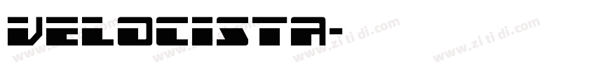 velocista字体转换