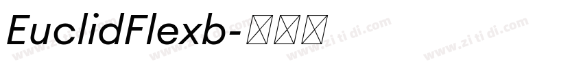 EuclidFlexb字体转换