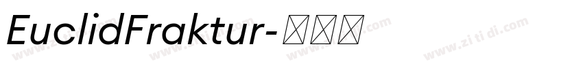 EuclidFraktur字体转换