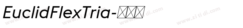 EuclidFlexTria字体转换
