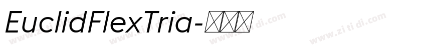 EuclidFlexTria字体转换