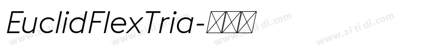 EuclidFlexTria字体转换