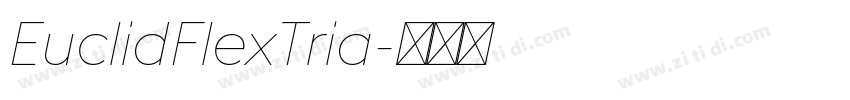 EuclidFlexTria字体转换