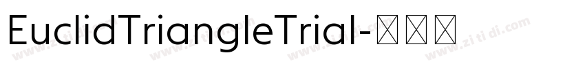 EuclidTriangleTrial字体转换
