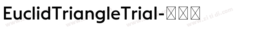 EuclidTriangleTrial字体转换