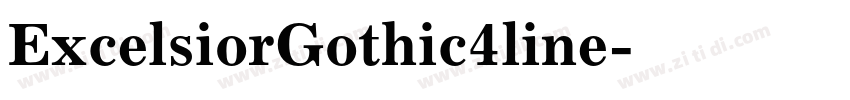 ExcelsiorGothic4line字体转换