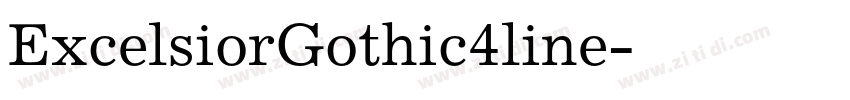 ExcelsiorGothic4line字体转换